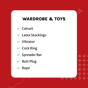 Toys & Wardrobe list